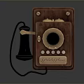 Vintage Classic Camera With Wooden Body And Brass Accent Details