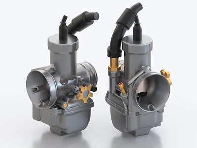 Engine Carburetors 3D Rendering Mechanical 3d model