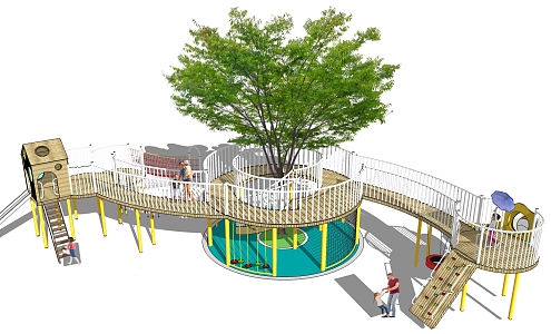 Modern Amusement Equipment Slide 3d model