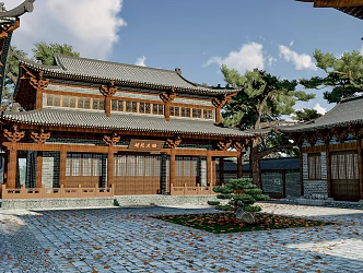Chinese ancient building 3d model
