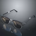 Stylish Modern Sunglasses With Black Frame Reflective Lenses And Sleek Design