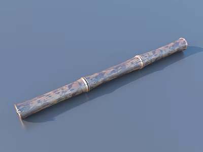 Bamboo Rolling Pin With Long Textured Surface And Jointed Design For Kitchen Use 3d model