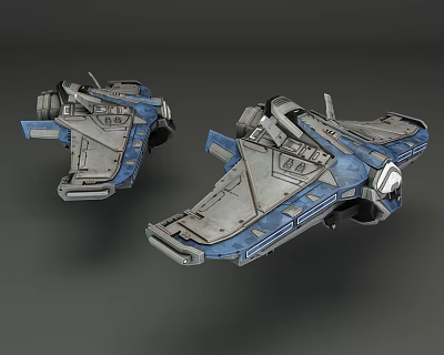 modern spaceship spaceship 3d model