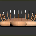Orange Ergonomic Hair Brush With Smooth Handle And Durable Bristles For Daily Grooming