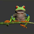 Frog Frog Frog Poison Frog Game Frog Reptile Cold Blooded Animal Reptile Reptile 3d model