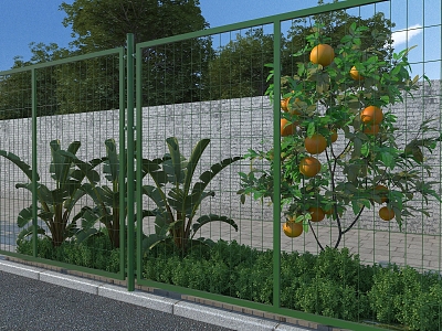 Garden landscape 3d model