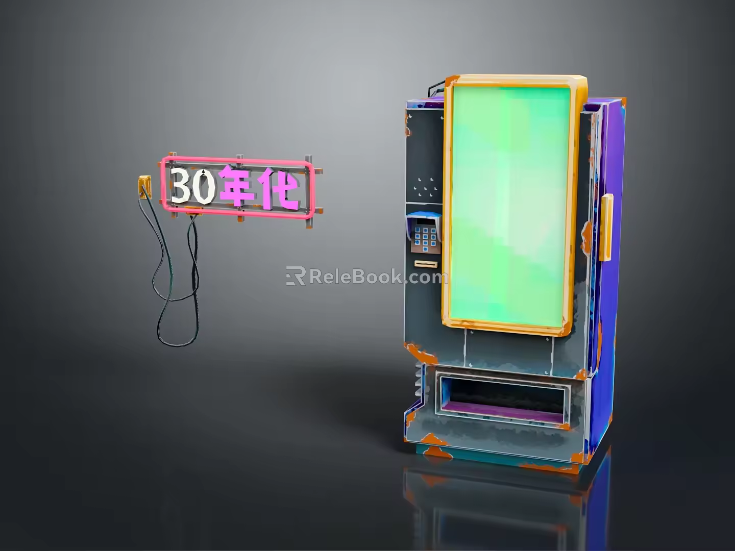 Modern game machine large game machine coin-operated game machine arcade 3d model
