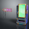 Modern game machine large game machine coin-operated game machine arcade 3d model