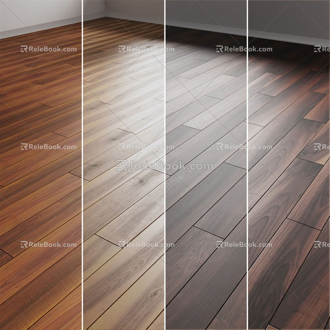 Modern Flooring Wood Flooring 3d model