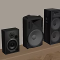 Modern audio speaker subwoofer 3d model