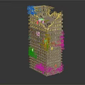 Modern Office Building with Vertical Green Gardens on Facade and Rooftop Terrace Multi Storey Design