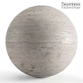 Marble Sphere Decorative Component With Natural Textured Surface And White Stone Finish 3d model
