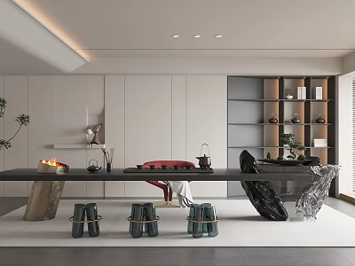 Modern Tea Room 3d model