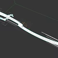 Traditional Decorative Sword With White Wrapped Handle And Blue Inlaid Blade