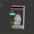 Gravimetric Feeding Machine With Metal Frame Motor And Container Platform Base