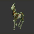 Steampunk Horse Science Fiction Horse Future Horse Concept Horse Machine Horse Machine Horse Life Supplies 3d model