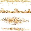 Colorful Watercolor Style Autumn Fallen Leaves Horticultural Ornaments For Backyard Outdoor Garden Landscape Decoration