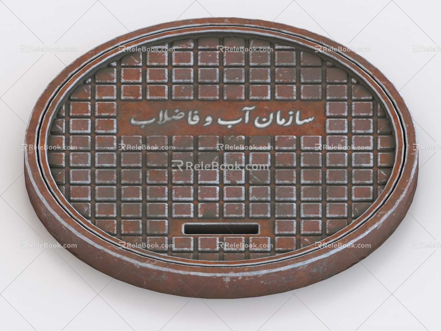 Manhole cover sewer outlet 3d model