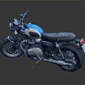 Modern motorcycle two-wheeled motorcycle off-road motorcycle road racing motorcycle 3d model