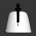 Stainless Steel Kettle with Black Handle Modern Design for Home Use