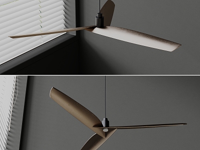 Kubu ceiling fan ceiling lamp fan ceiling lamp metal ceiling fan ceiling lamp 3d model