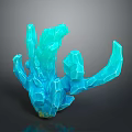 Blue Coral Like Crystal Decorative Home Living Room Ornament Item