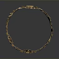 Golden Crown Decorative Household Item With Intricate Floral Patterns Colorful Gemstone Inlays