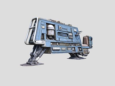 Star Wars Galaxy Edge Flying Moto 3d model