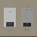 Haier and Midea Modern Wall Mounted Water Heaters with Digital 3d model