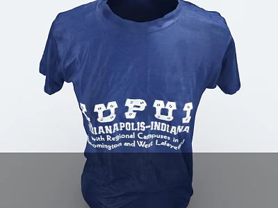 Blue T-shirt With White Text DPTI Indianapolis Indiana National Convention Center West Lobby 3d model