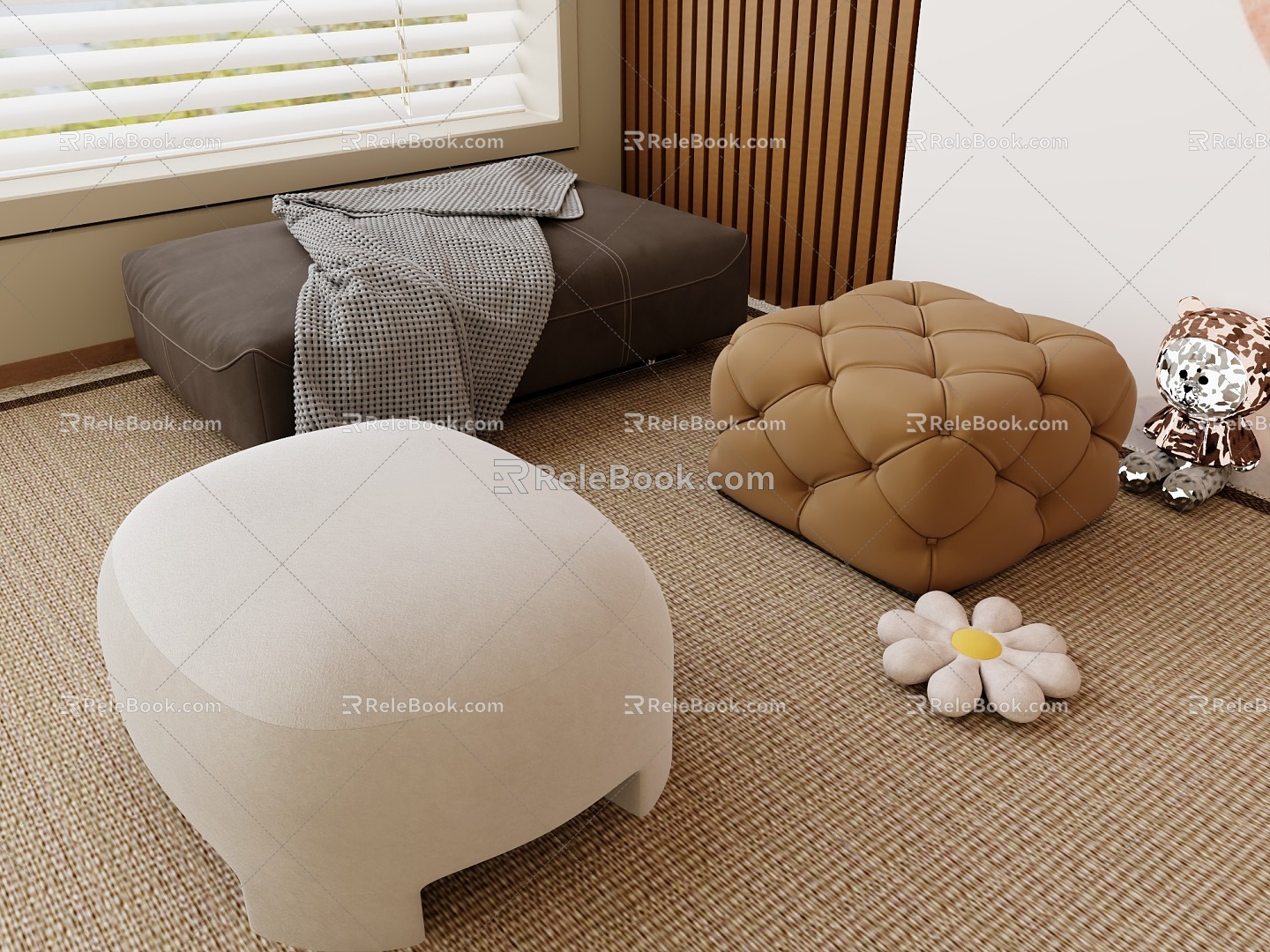 Sofa Cushion Foot 3d model