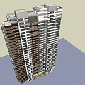 Modern High Rise Residential Building Exterior Design With Glass Windows And Balconies