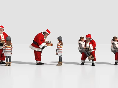 Santa Claus Christmas Eve 3d model