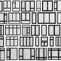 Diverse Casement Windows Collection With Different Frame Designs And Grid Patterns