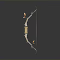 Plant Crafted Wooden Bow Decorative Art Installation With Natural Design Elements