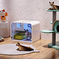 Modern Pet Room Cat Pet Room 3d model