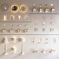 Modern Wall Mounted Lamps With Various Shapes And Lighted Decorative Design