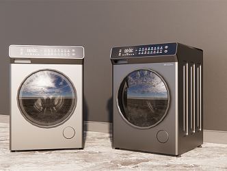 Modern washing machine 3d model