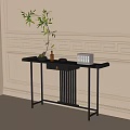 Chinese-style end view table entrance table 3d model