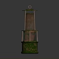 Traditional Architectural Decorative Multi layer Lantern Structure with Green Base and Brown Frame