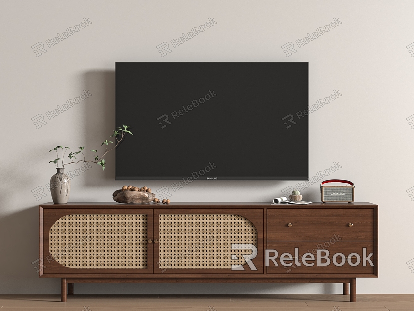 The ancient TV cabinet TV cabinet combination model