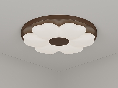 Children's bedroom ceiling lamp petal ceiling lamp 3d model