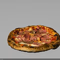 Delicious Freshly Baked Pizza With Crispy Crust Melted Cheese Pepperoni And Herbs