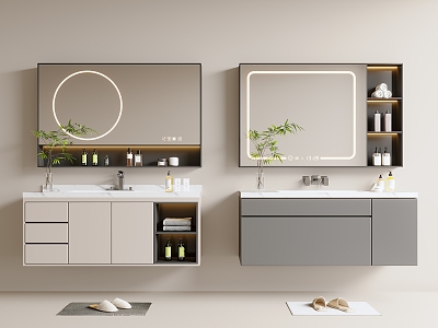 modern sink bathroom cabinet model