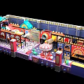 Vibrant Indoor Playground With Colorful Play Structures Interactive Areas And Fun Carousel Decorations