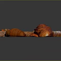 modern bread sandwich bread bean paste bread 3d model
