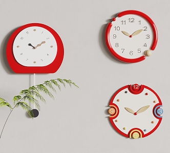 Watch and Clock Wall Decoration 3d model