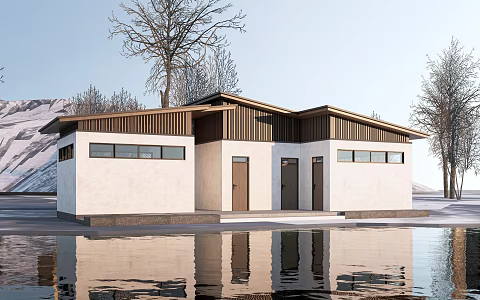 Modern Public Toilet Public Toilet Public Toilet Tourist Toilet 3d model