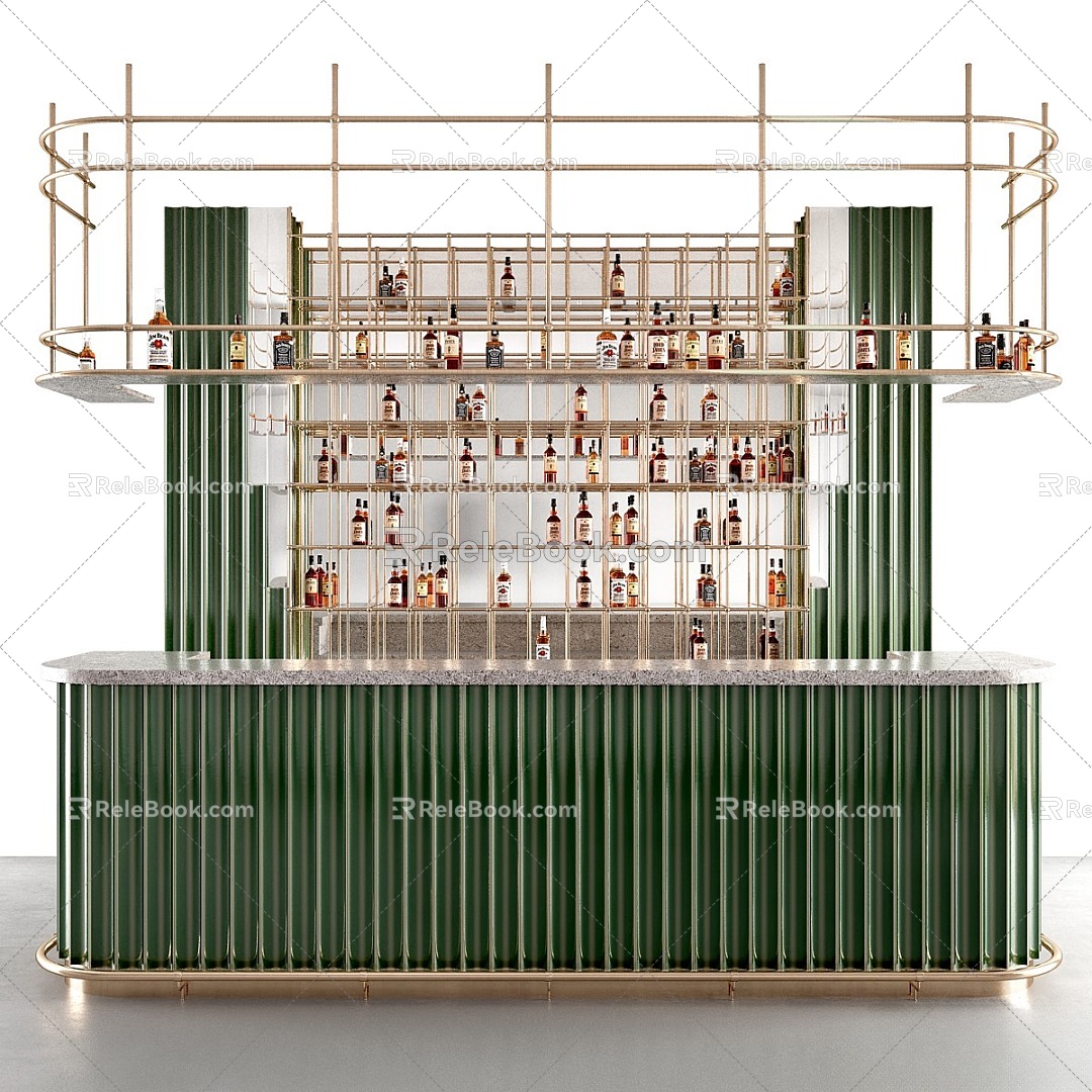 Bar Front Desk 3d model