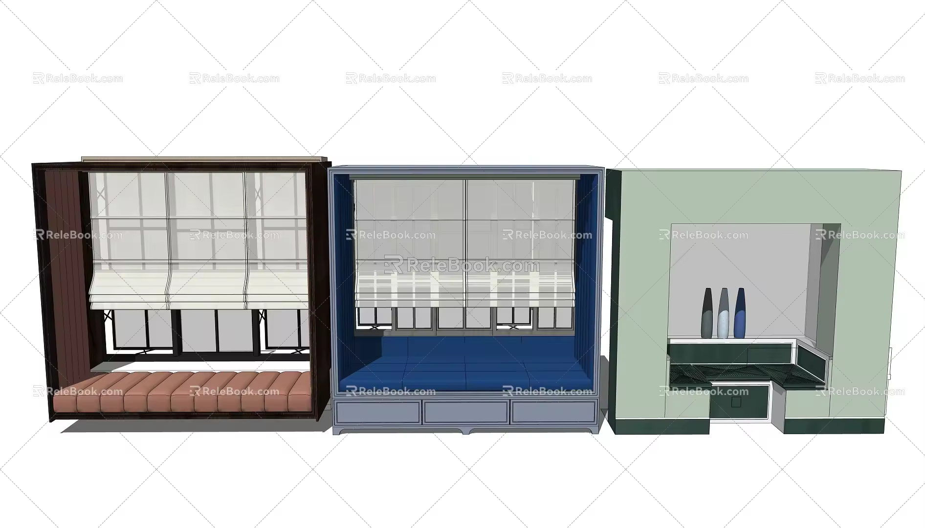 Modern Bay Window 3d model